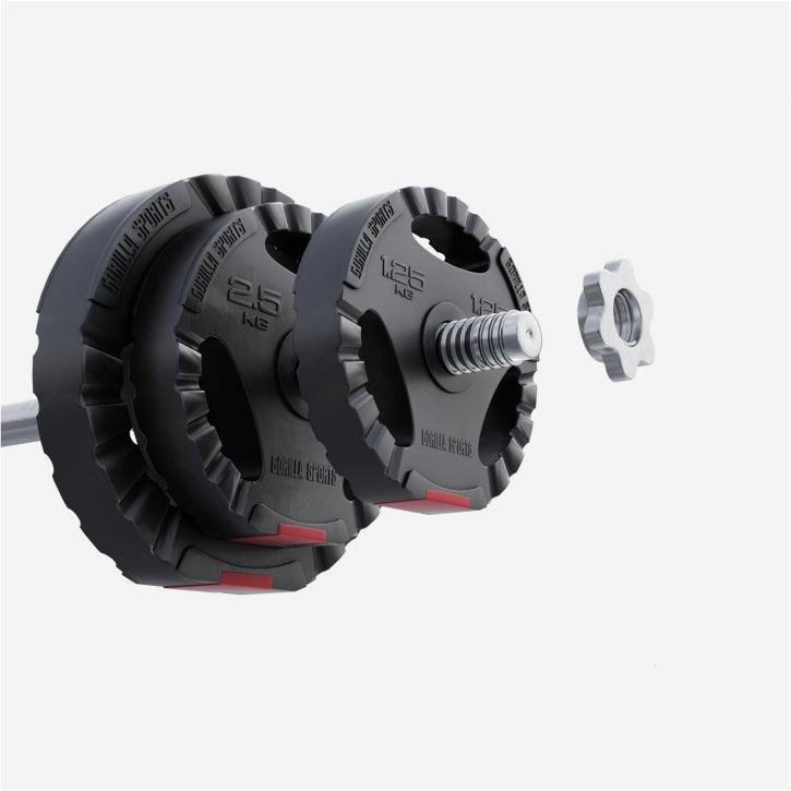 Discuri din plastic umplute cu ciment, cu grip, 1,25 - 15 kg, 30/31 mm