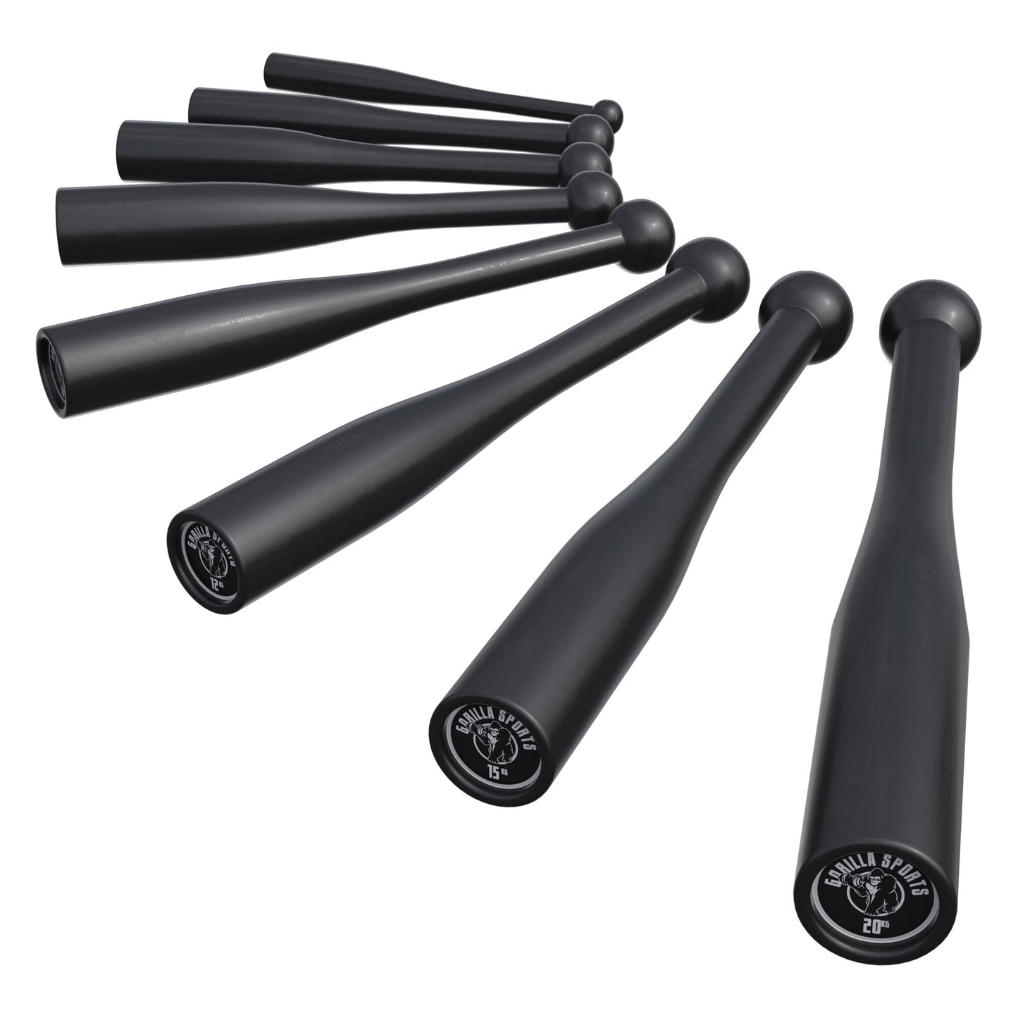 Indian Clubbell din oțel 2 - 20 kg