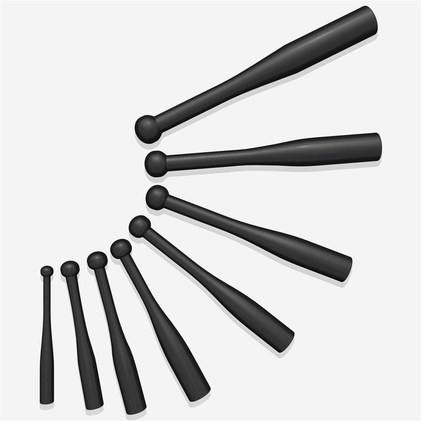 Indian Clubbell din oțel 2 - 20 kg