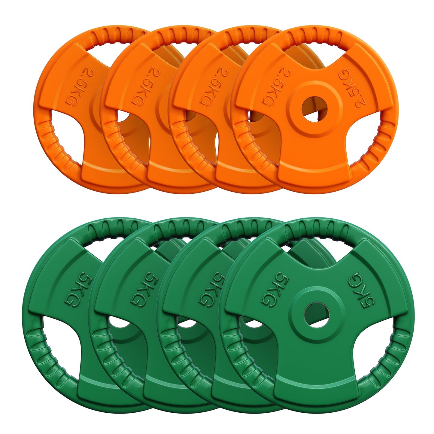 Discuri cu grip, cauciucate, 1,25 - 25 kg, 30/31 mm