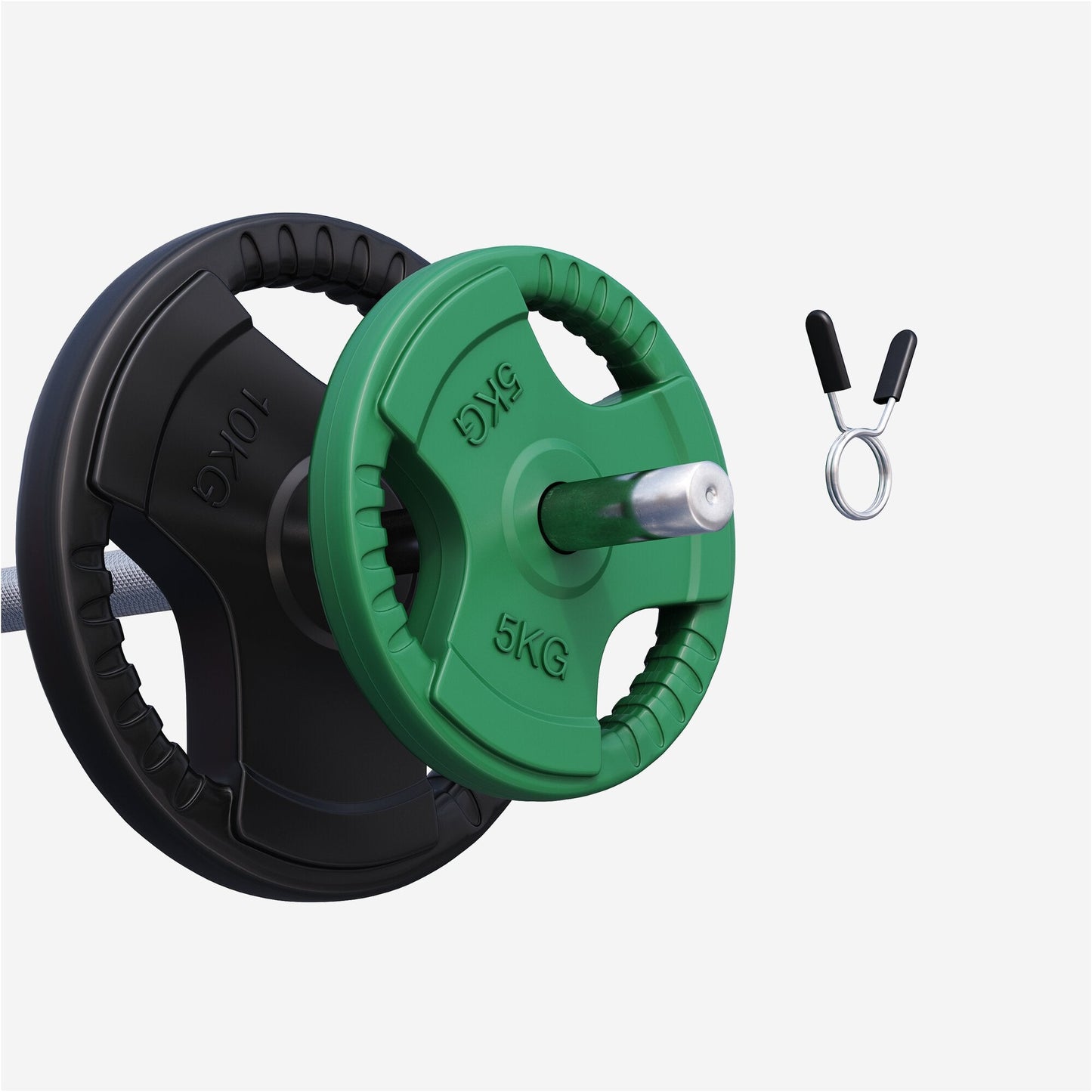 Discuri cu grip, cauciucate, 1,25 - 25 kg, 30/31 mm
