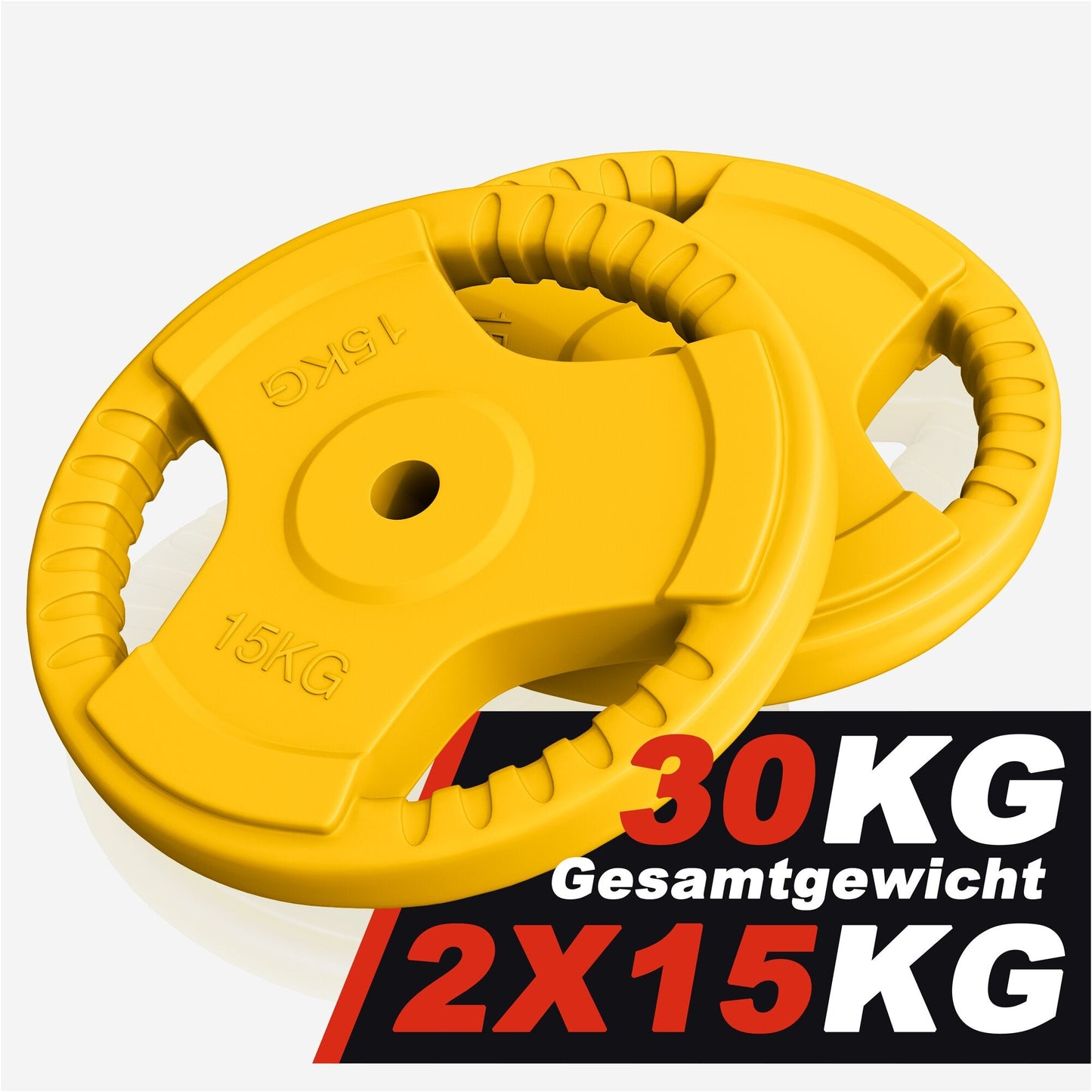 Discuri cu grip, cauciucate, 1,25 - 25 kg, 30/31 mm