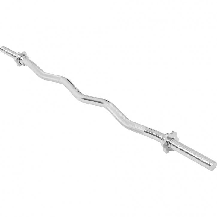 Set de haltere curbe SZ din cauciuc, 35 kg, cu închizători în formă de stea
