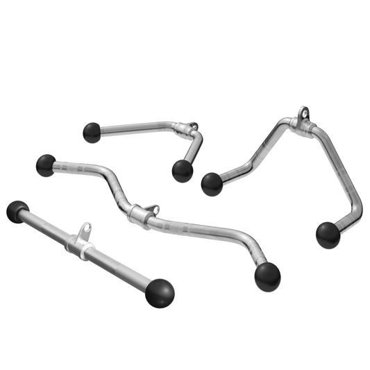 Set de mânere pentru cablu cu mâner pentru triceps, curl SZ și vâslit