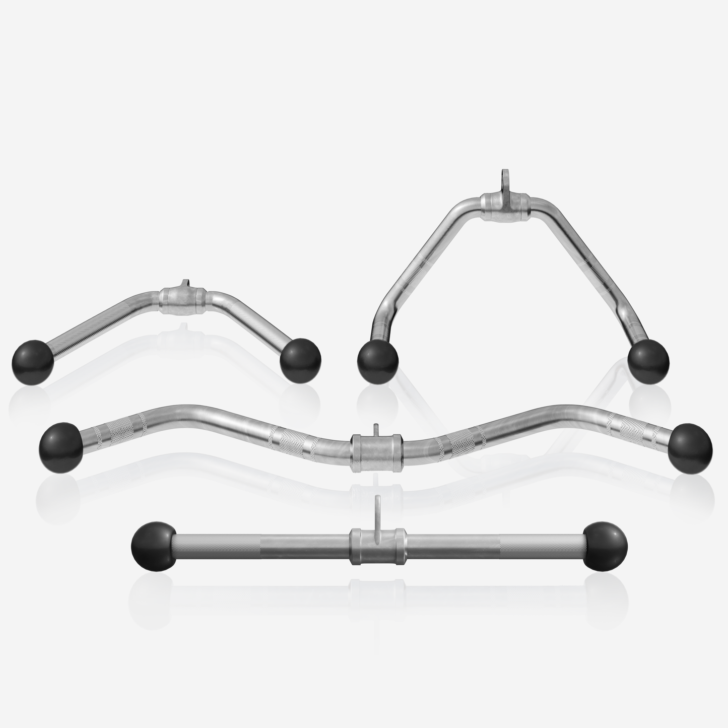 Set de mânere pentru cablu cu mâner pentru triceps, curl SZ și vâslit