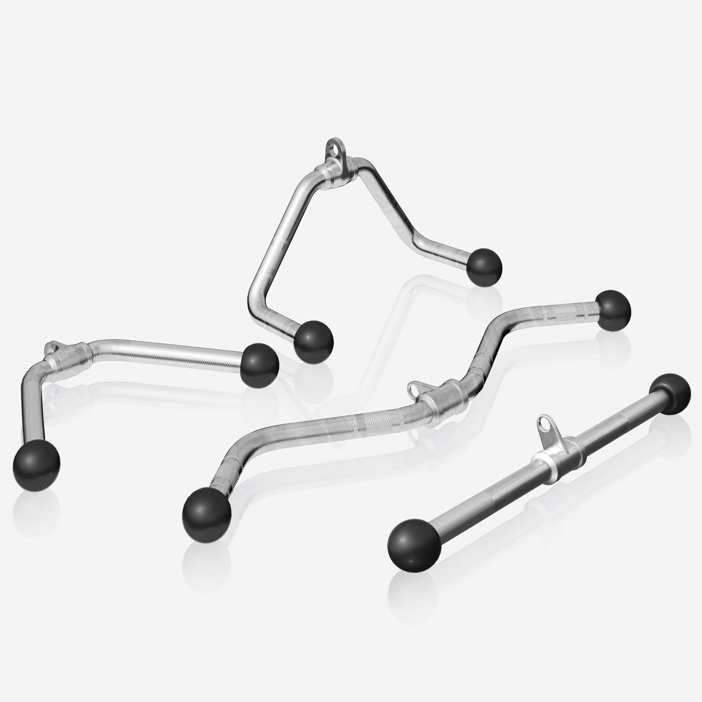 Set de mânere pentru cablu cu mâner pentru triceps, curl SZ și vâslit