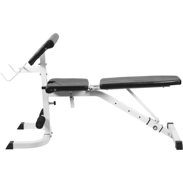 Bancă înclinată reglabilă Scott Alb/Negru - Gorilla Sports Ro