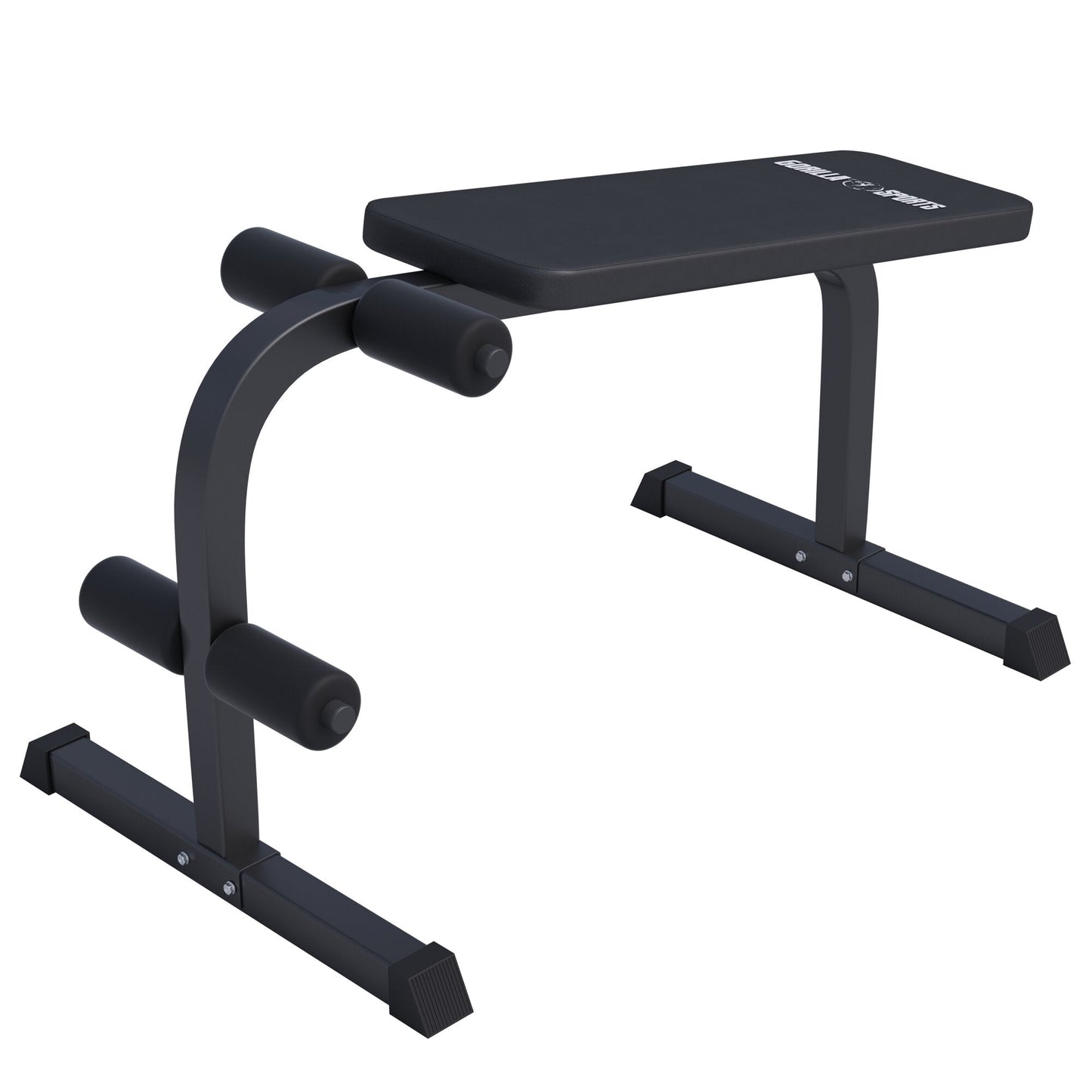 Bancă de haltere pentru abdomene, alb/negru