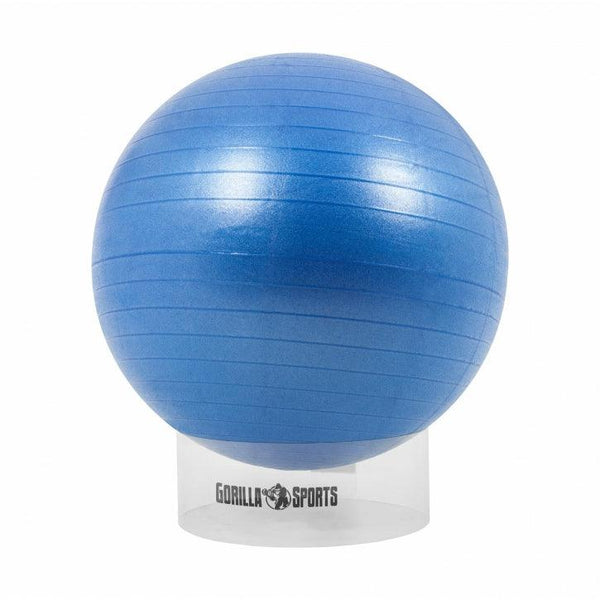 Suport pentru minge de exercițiu transparent - Gorilla Sports Ro