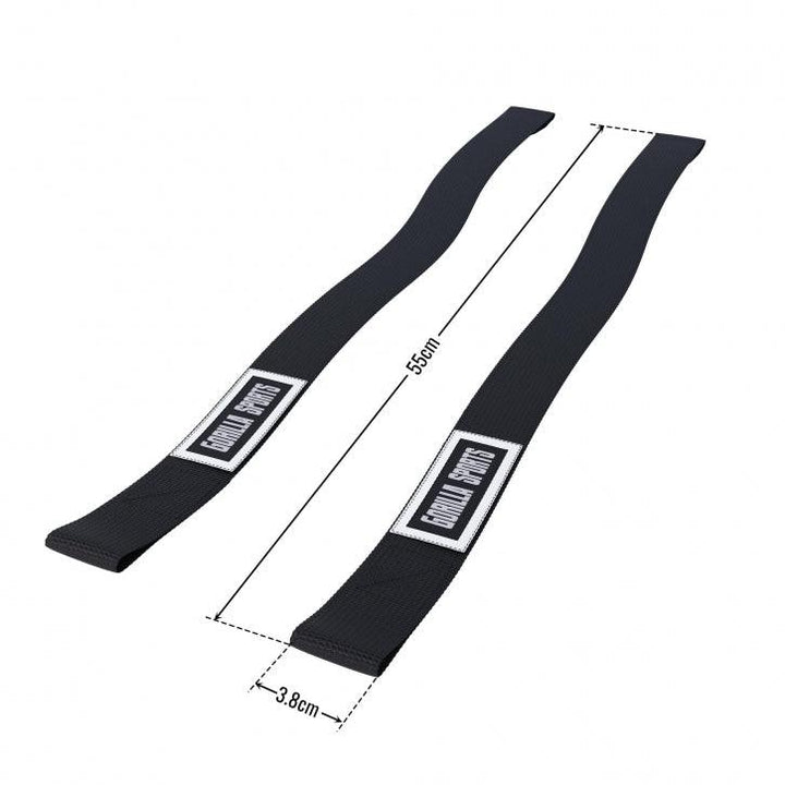 Curele de ridicare Negru/Alb - Gorilla Sports Ro