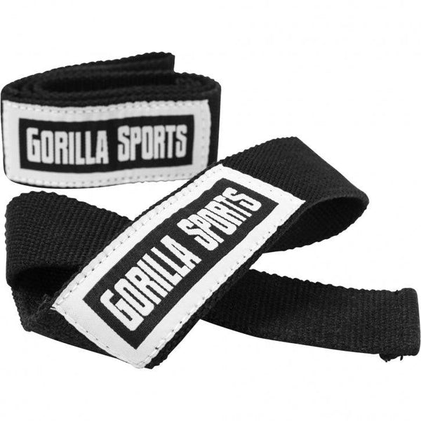 Curele de ridicare Negru/Alb - Gorilla Sports Ro