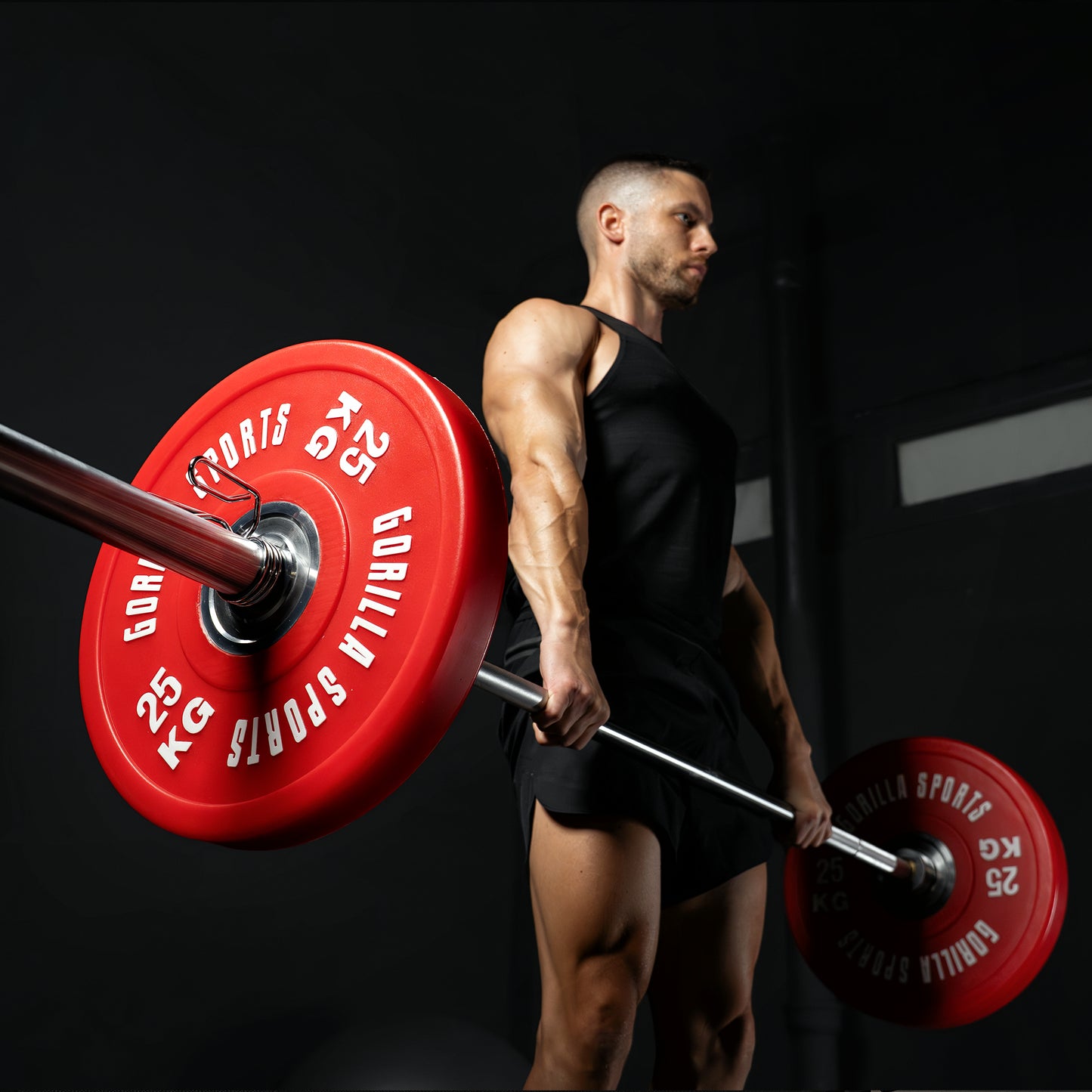 Bară de piept olimpica, 220 cm, 20kg,  50/51 mm, cu cleme