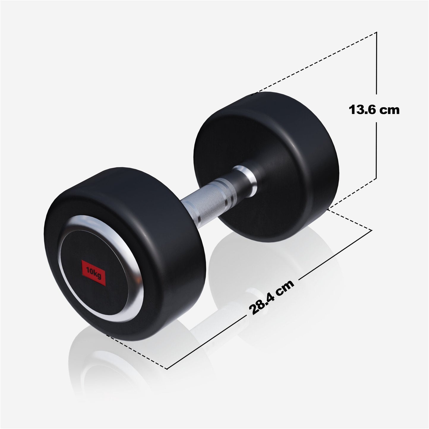 Halteră cu cauciuc PRO 2,5 - 50 kg