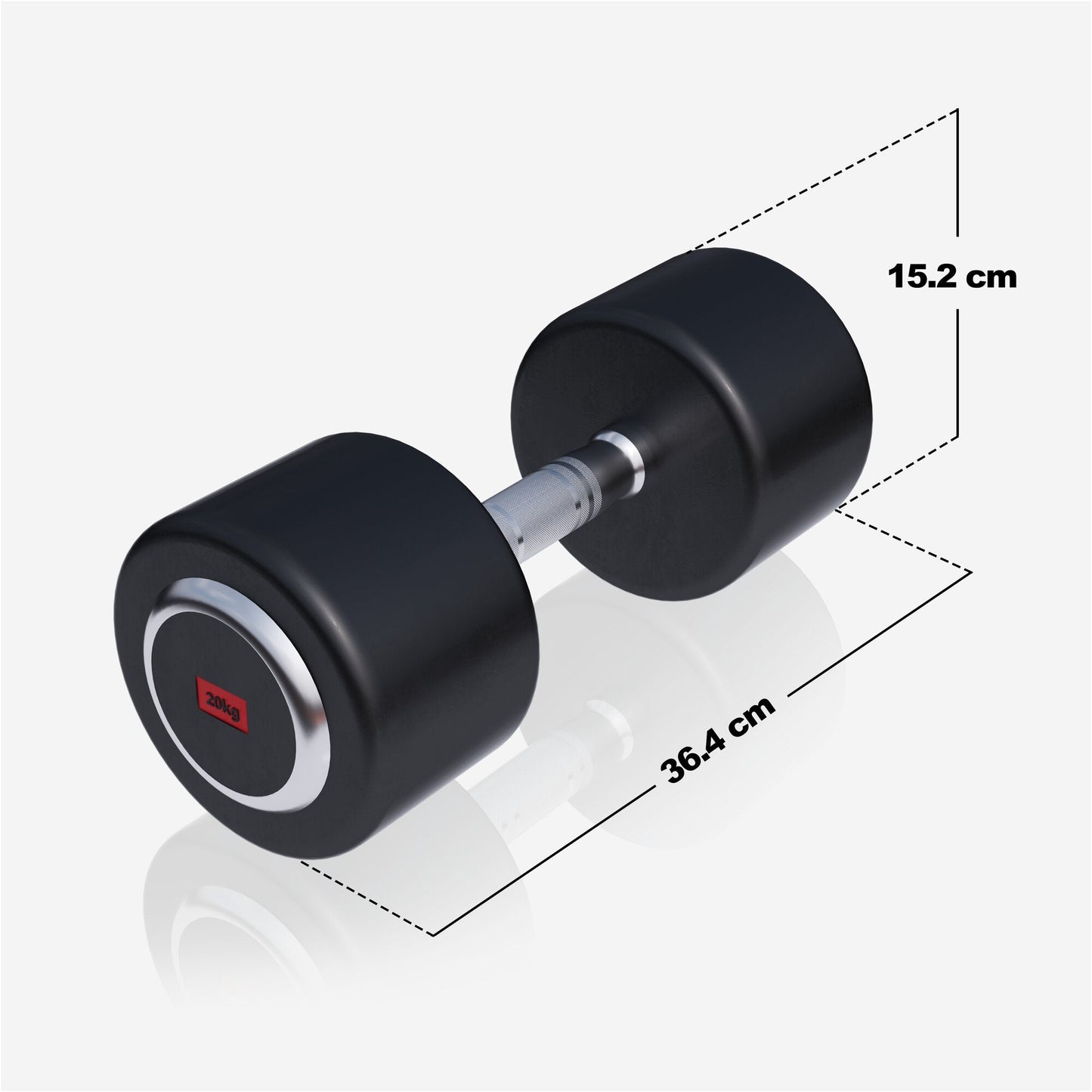 Halteră cu cauciuc PRO 2,5 - 50 kg
