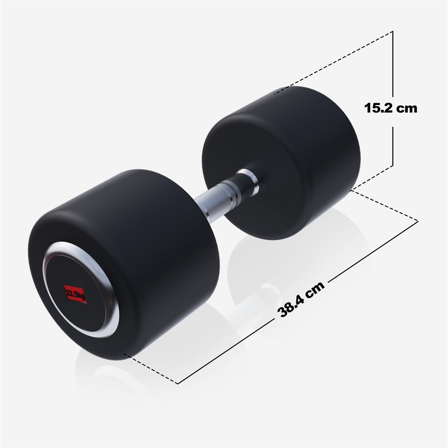 Halteră cu cauciuc PRO 2,5 - 50 kg