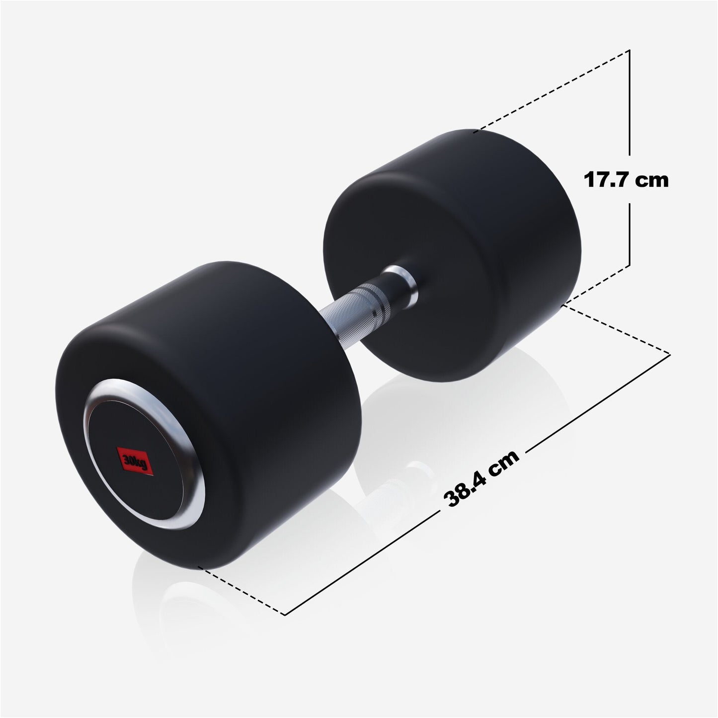Halteră cu cauciuc PRO 2,5 - 50 kg