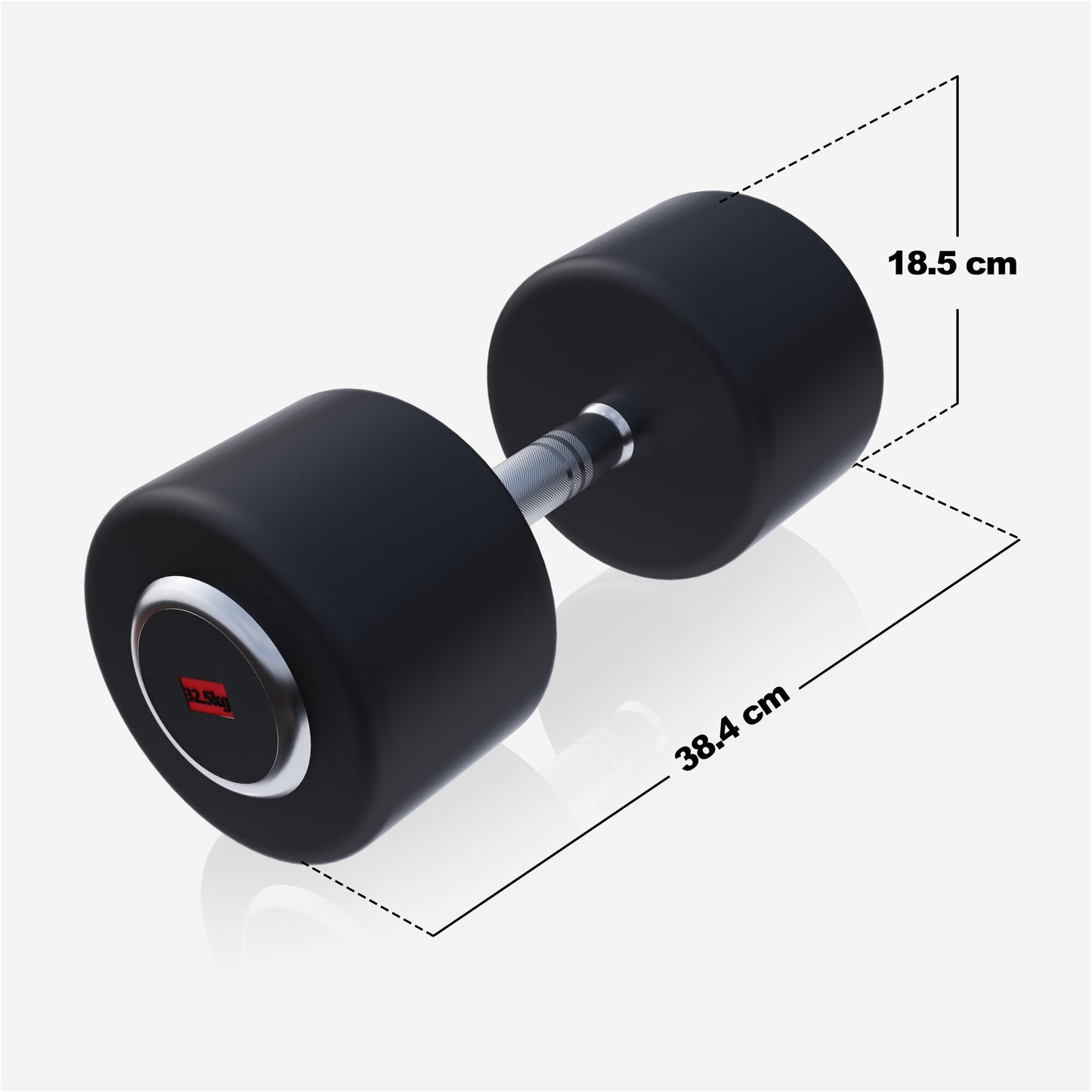 Halteră cu cauciuc PRO 2,5 - 50 kg