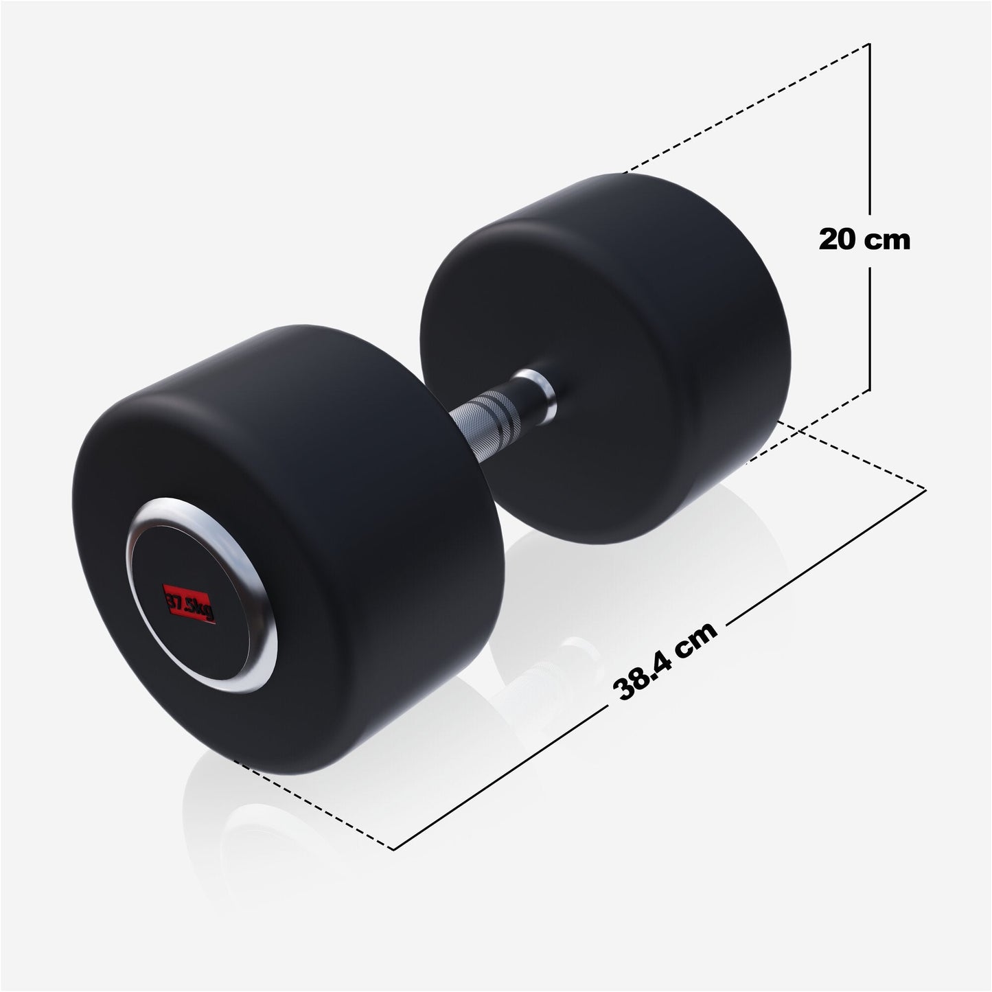 Halteră cu cauciuc PRO 2,5 - 50 kg