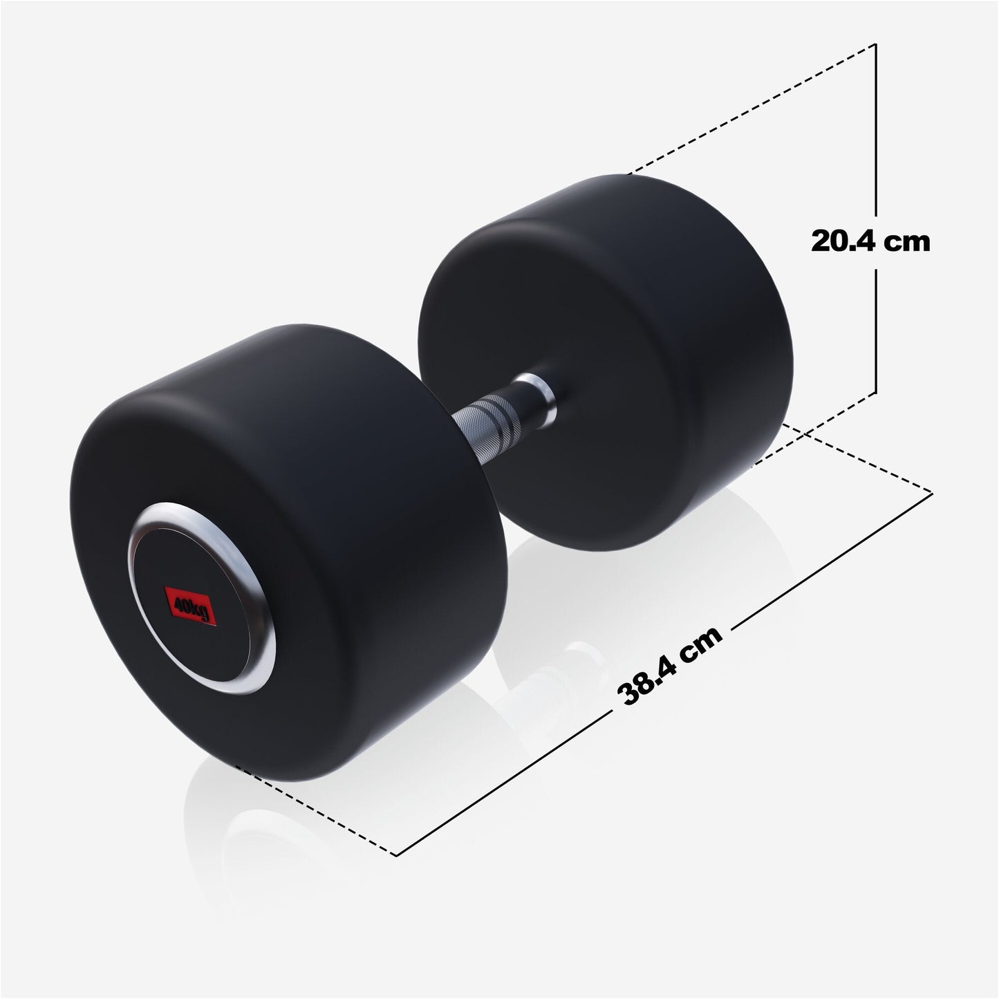 Halteră cu cauciuc PRO 2,5 - 50 kg