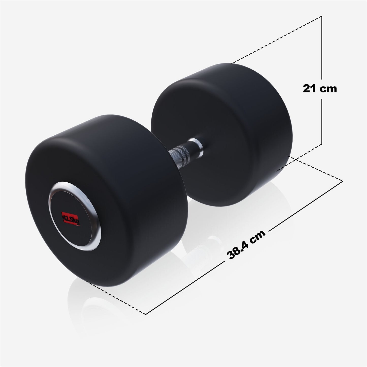 Halteră cu cauciuc PRO 2,5 - 50 kg