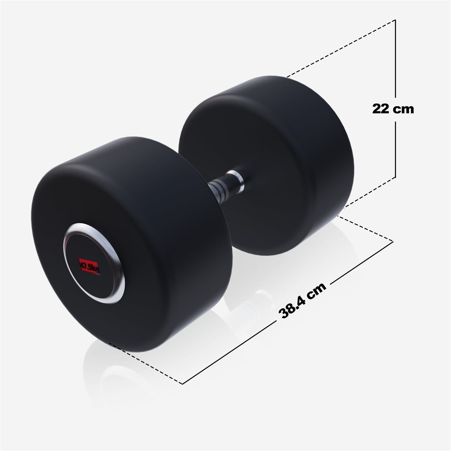 Halteră cu cauciuc PRO 2,5 - 50 kg