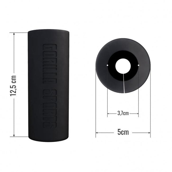 Mânere de gantere din silicon negru - Gorilla Sports Ro