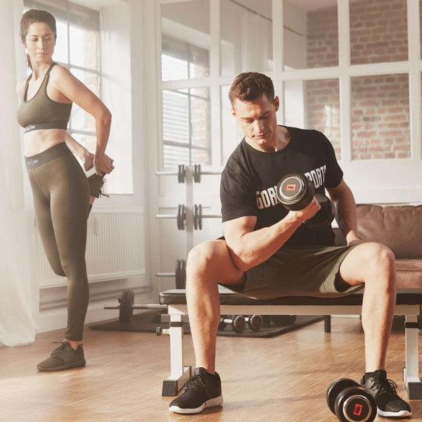 Bancă dreapta reglabilă Albă - Gorilla Sports Ro