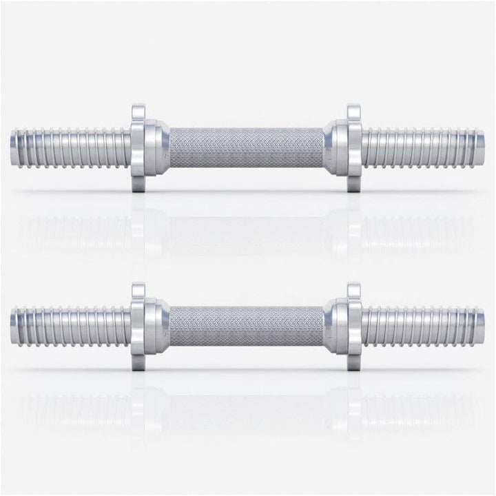 Set de 2 gantere 30/31 mm cromat de 42 cm cu piulite - Gorilla Sports Ro