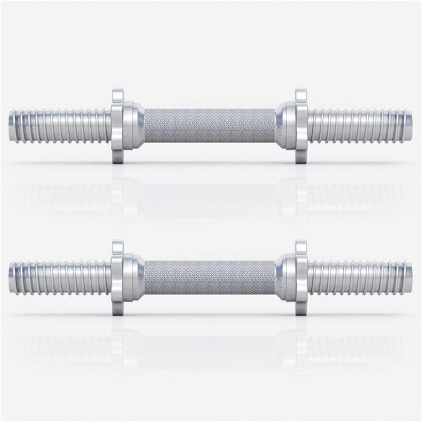 Set de 2 gantere 30/31 mm cromat de 42 cm cu piulite - Gorilla Sports Ro