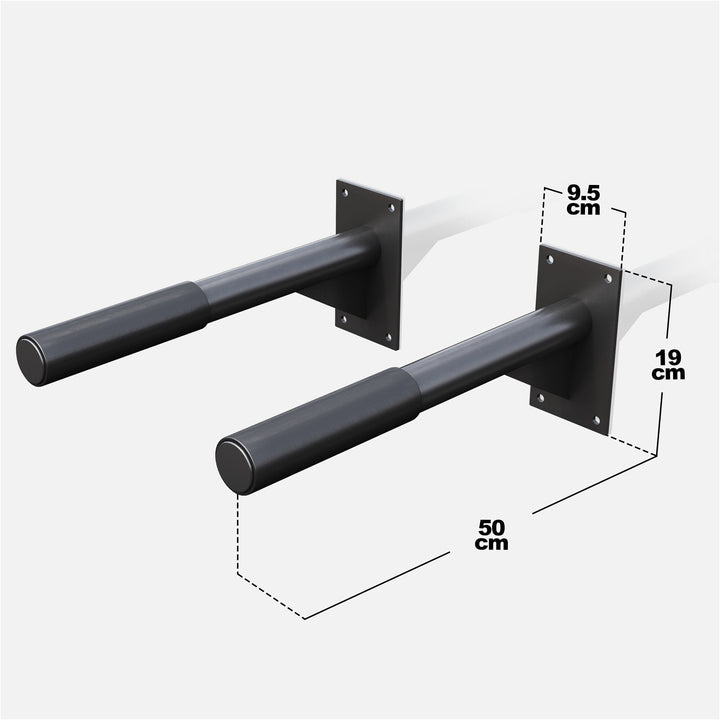 Set de 2 bare pentru dipuri, pentru montare pe perete