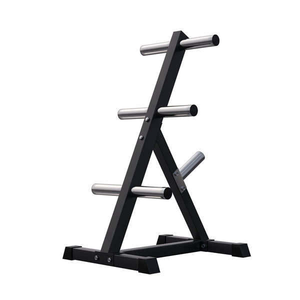 Suport discuri olimpice alb/negru - Gorilla Sports Ro