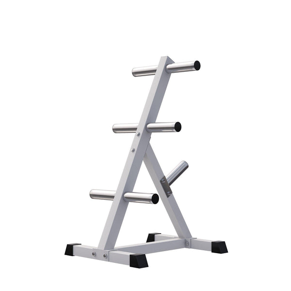 Suport discuri olimpice alb/negru - Gorilla Sports Ro