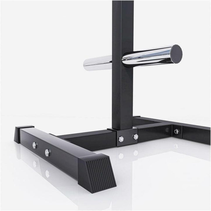 Suport discuri olimpice cu 3 bare 50/51 mm Negru/Alb - Gorilla Sports Ro