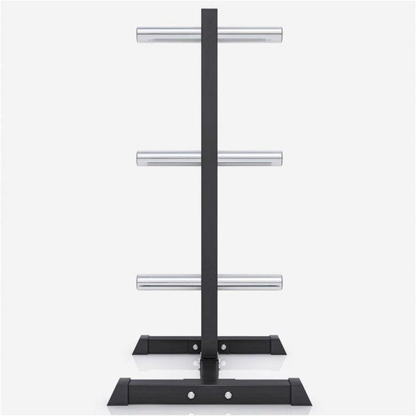 Suport discuri olimpice cu 3 bare 50/51 mm Negru/Alb - Gorilla Sports Ro