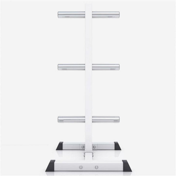 Suport discuri olimpice cu 3 bare 50/51 mm Negru/Alb - Gorilla Sports Ro