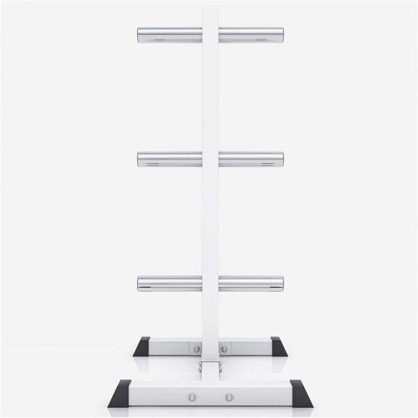 Suport discuri olimpice cu 3 bare 50/51 mm Negru/Alb - Gorilla Sports Ro