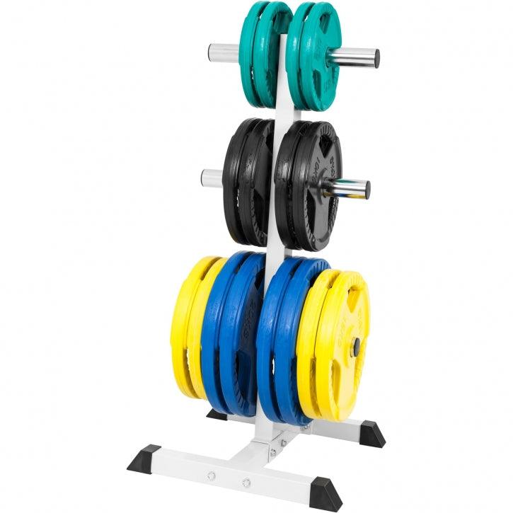 Suport pentru discuri de haltere Olympia cu 3 bare - 6 suporturi pentru discuri