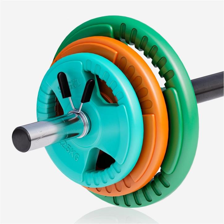 Set de haltere Aerobic cu mâner din cauciuc 19,5 kg