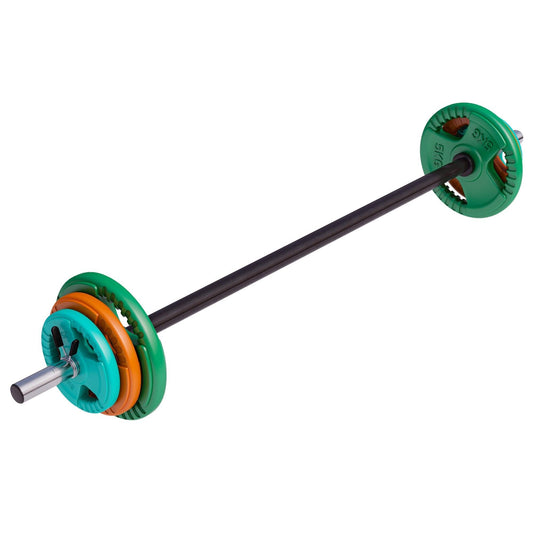 Set de haltere Aerobic cu mâner din cauciuc 19,5 kg