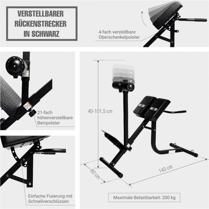 Glute Ham Raise aparat de extensie a spatelui reglabil