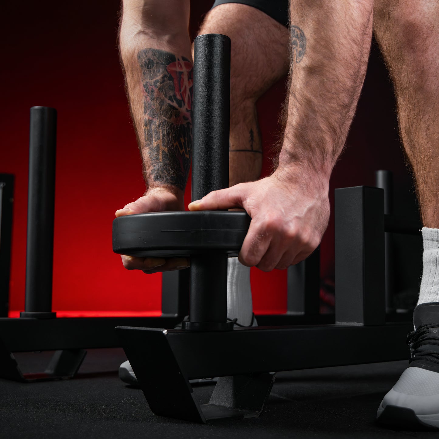 Set de 2 bare de haltere pentru Farmer's Walk, tip olimpic