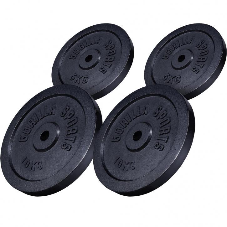 Discuri de halteră din fontă 0,5 - 30 kg