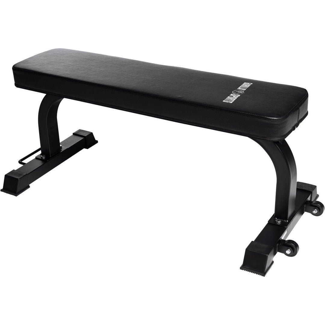 Bancă plată neagră - Gorilla Sports Ro