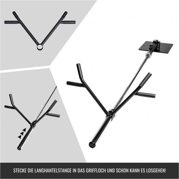 Mâner de canotaj T-Bar Row - Gorilla Sports Ro