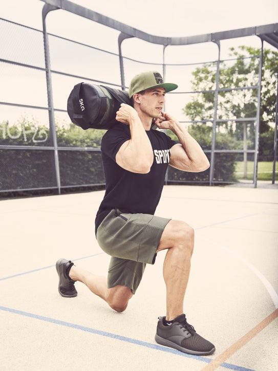 Sac de nisip pentru fitness camuflaj 5-15 kg