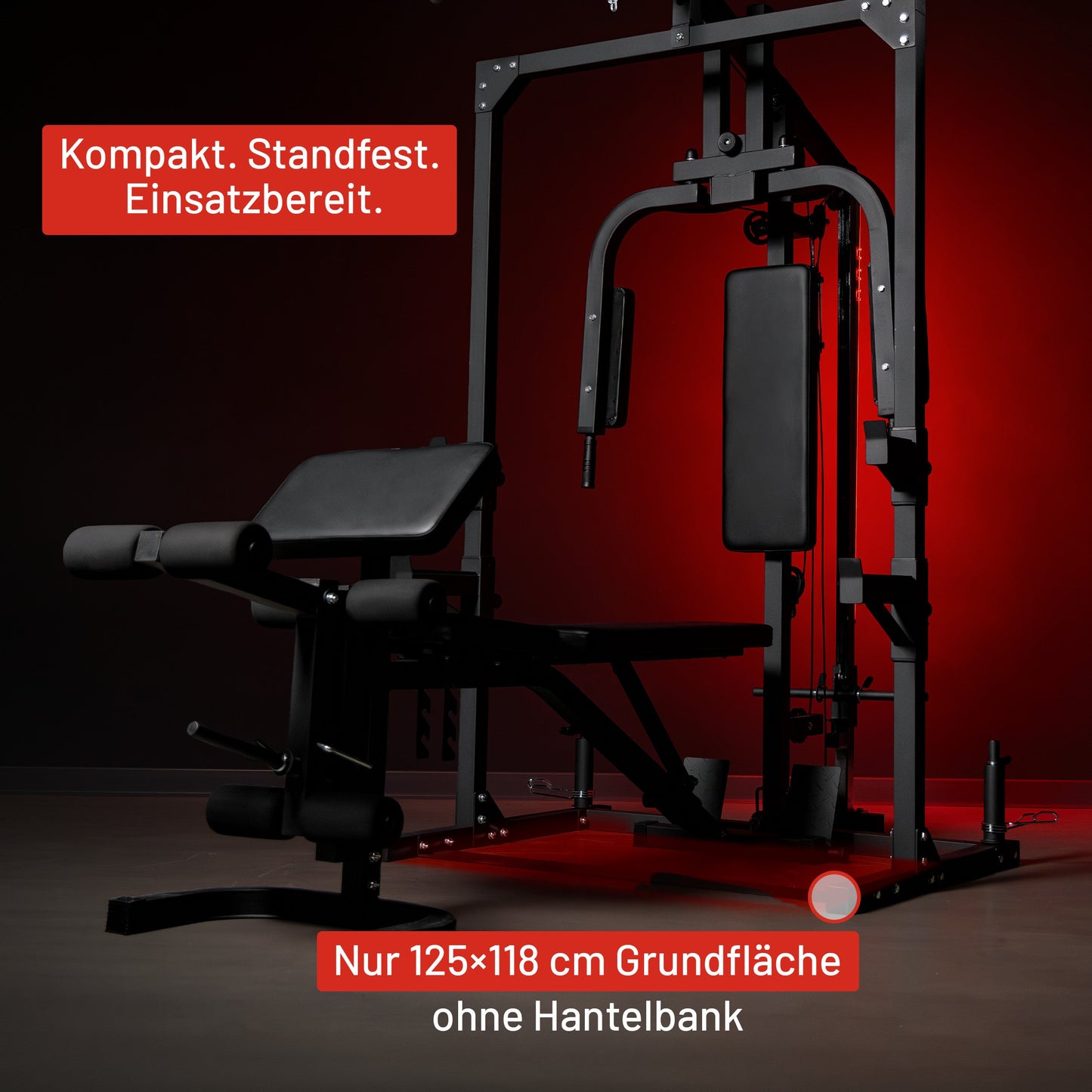 Stație de forță Home Gym incluzând bancă de haltere