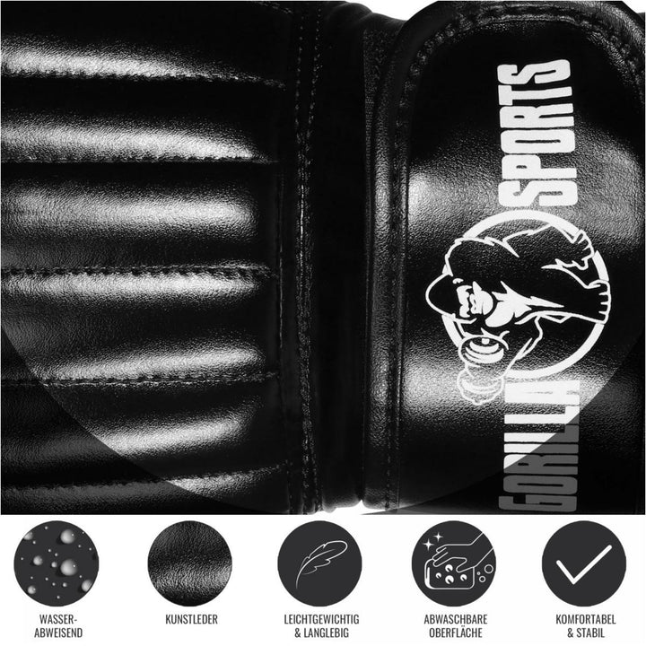 Manusi de box usoare pe negru - Gorilla Sports Ro