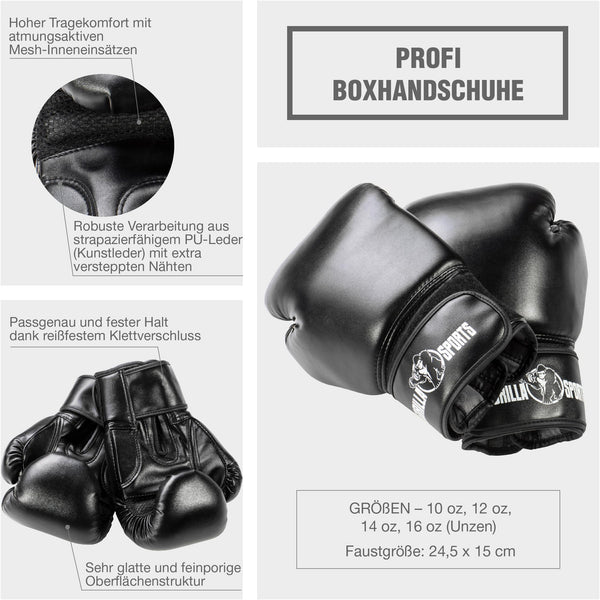 Manusi de box profesionale OZ - Gorilla Sports Ro
