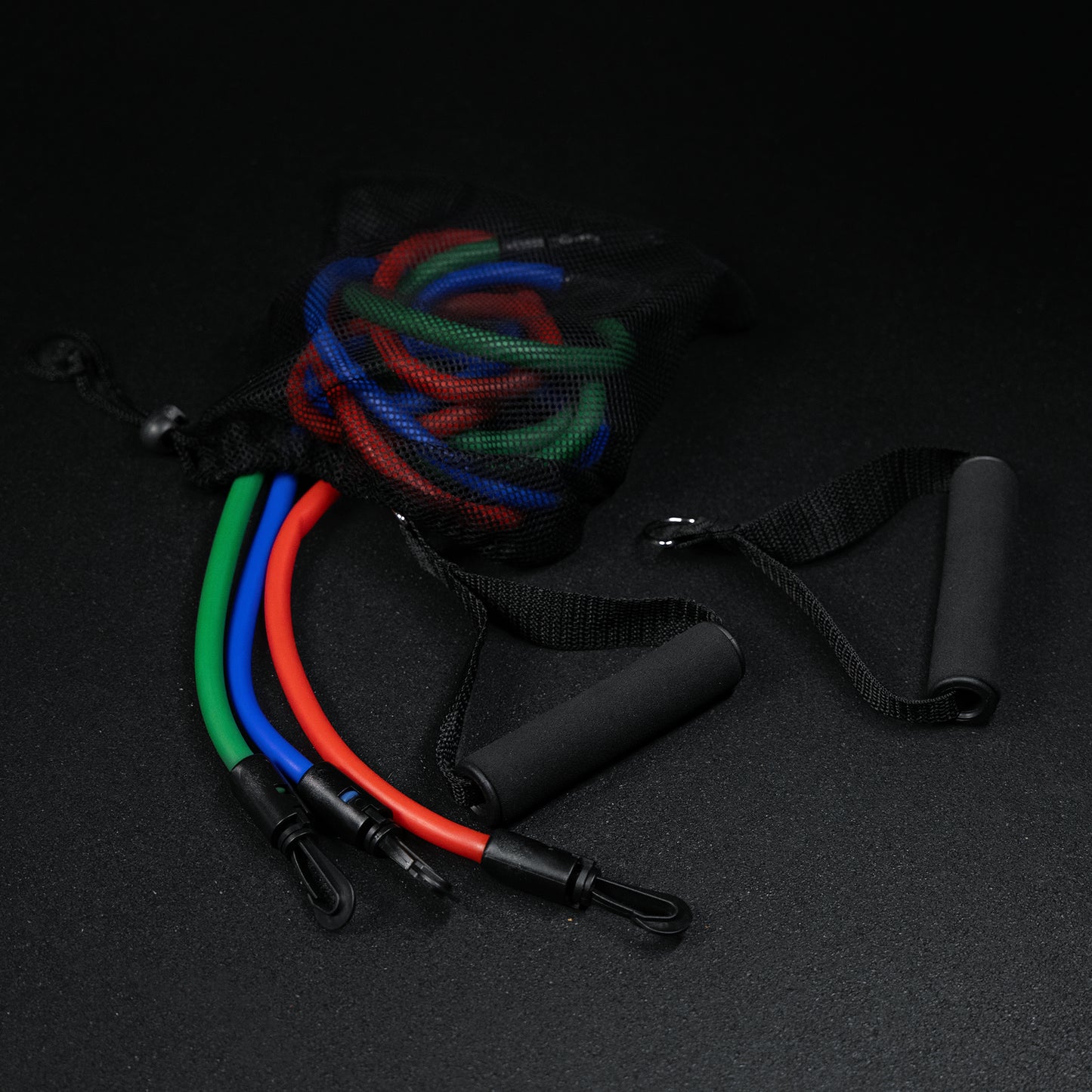 Set de 3 tuburi de fitness, inclusiv mânere și geantă