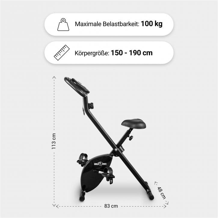 Bicicletă de exerciții X-Frame pliabilă